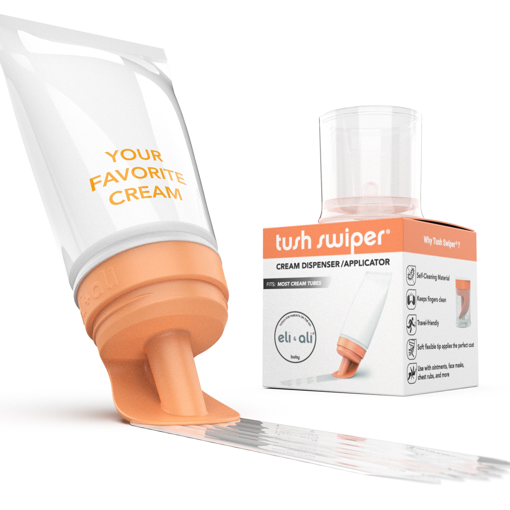 Tush Swiper - Diaper Rash Cream Dispenser/Applicator, Universal