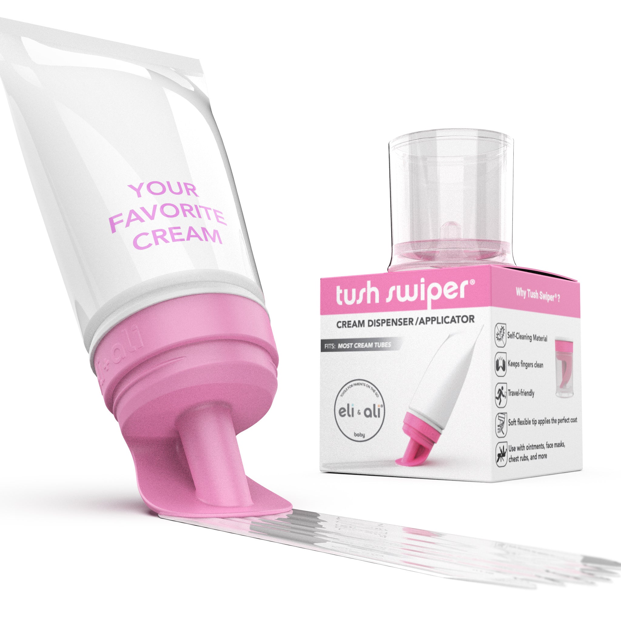 Tush Swiper - Diaper Rash Cream Dispenser/Applicator, Universal